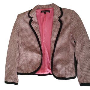 Anne Klein Size 8P Suit Jacket  - Pink, Black and Cream - Size 8P